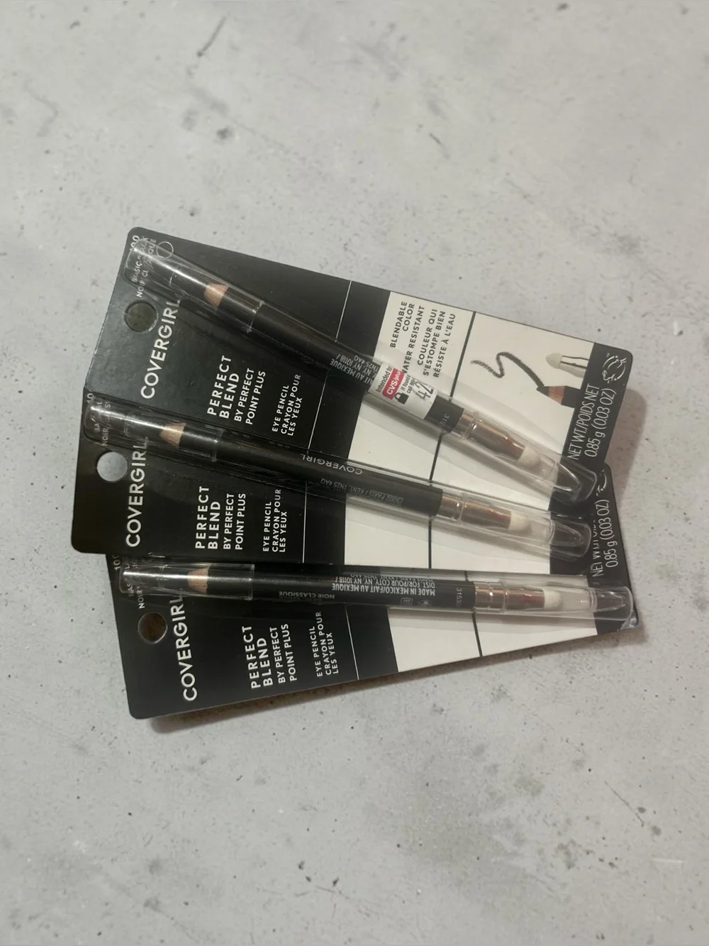 COVERGIRL Perfect Blend Eye Pencil Bundle | 100 Basic Black